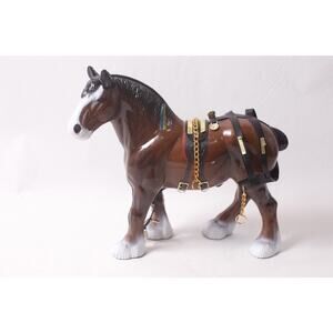 Vintage Melba Ware Clydesdale Horse Figure Porcelain Decor ~ 260420-WH 1087